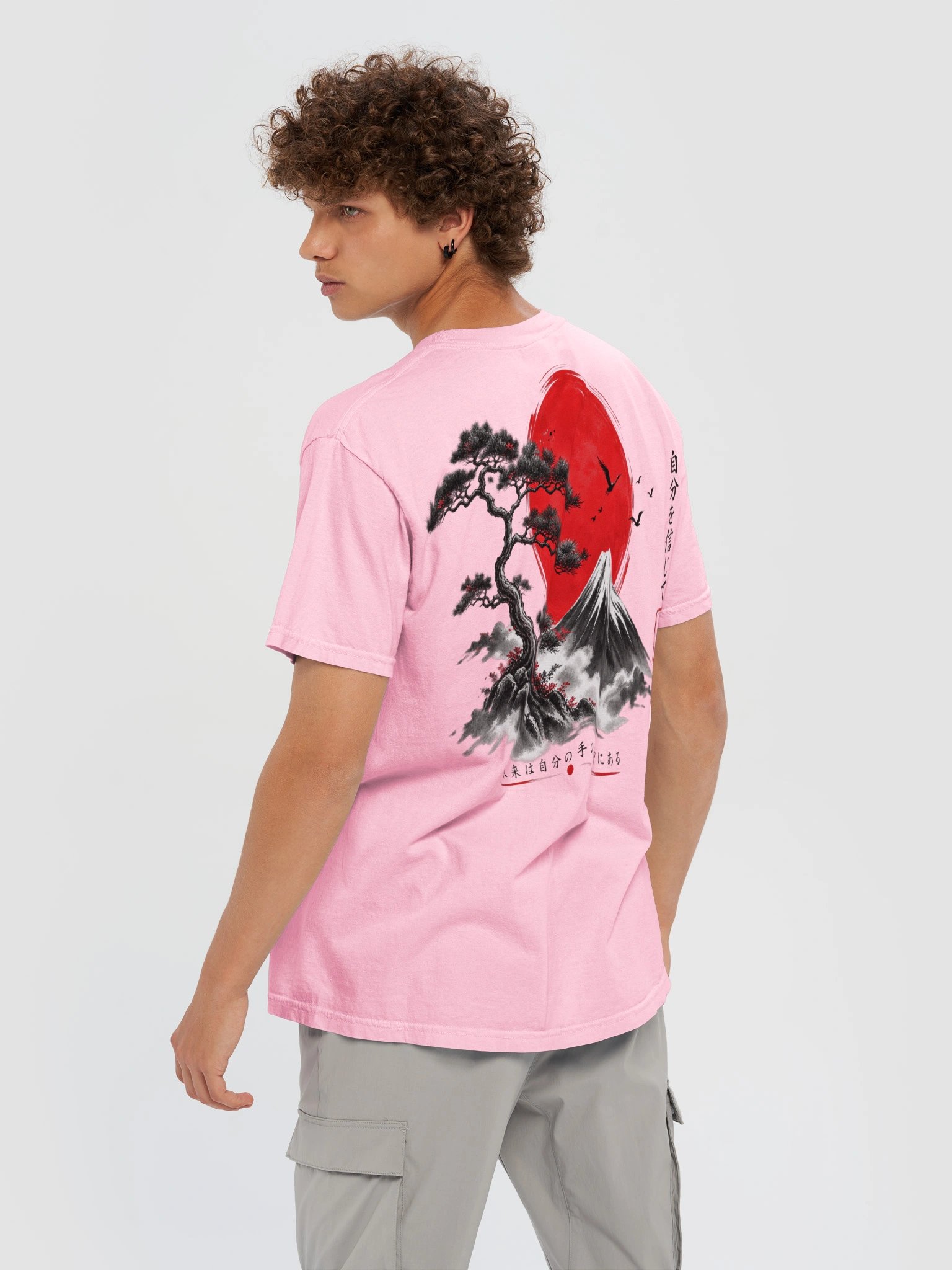 Japanese Mountain Sunset Tee | Mount Fuji Aesthetic product image (2)