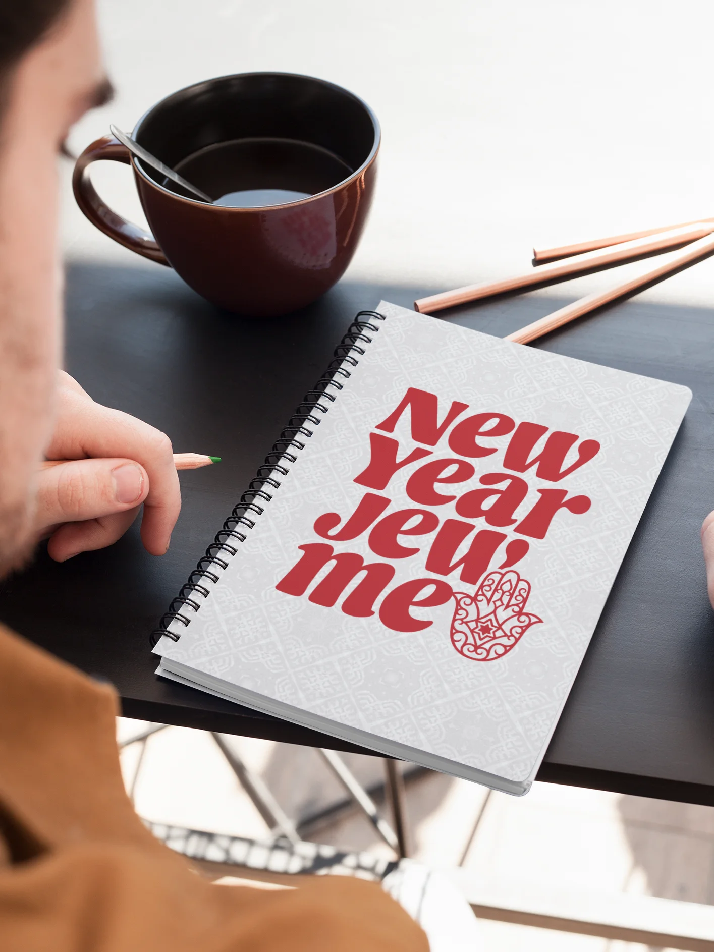 New Year, Jew Me Dotted Spiral Notebook product image (1)