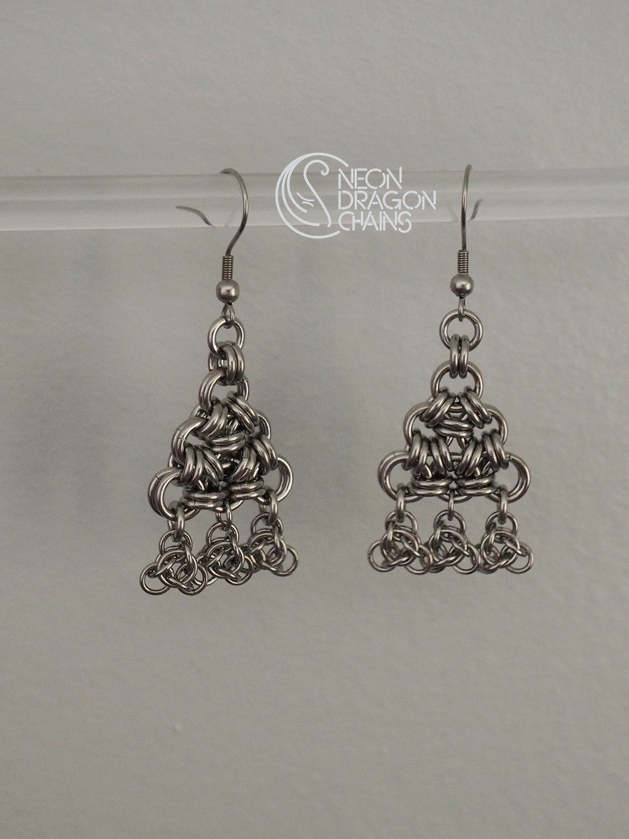 Atomic Triangle Earrings product image (3)