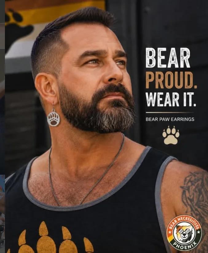 Bear Paw Earrings product image (2)
