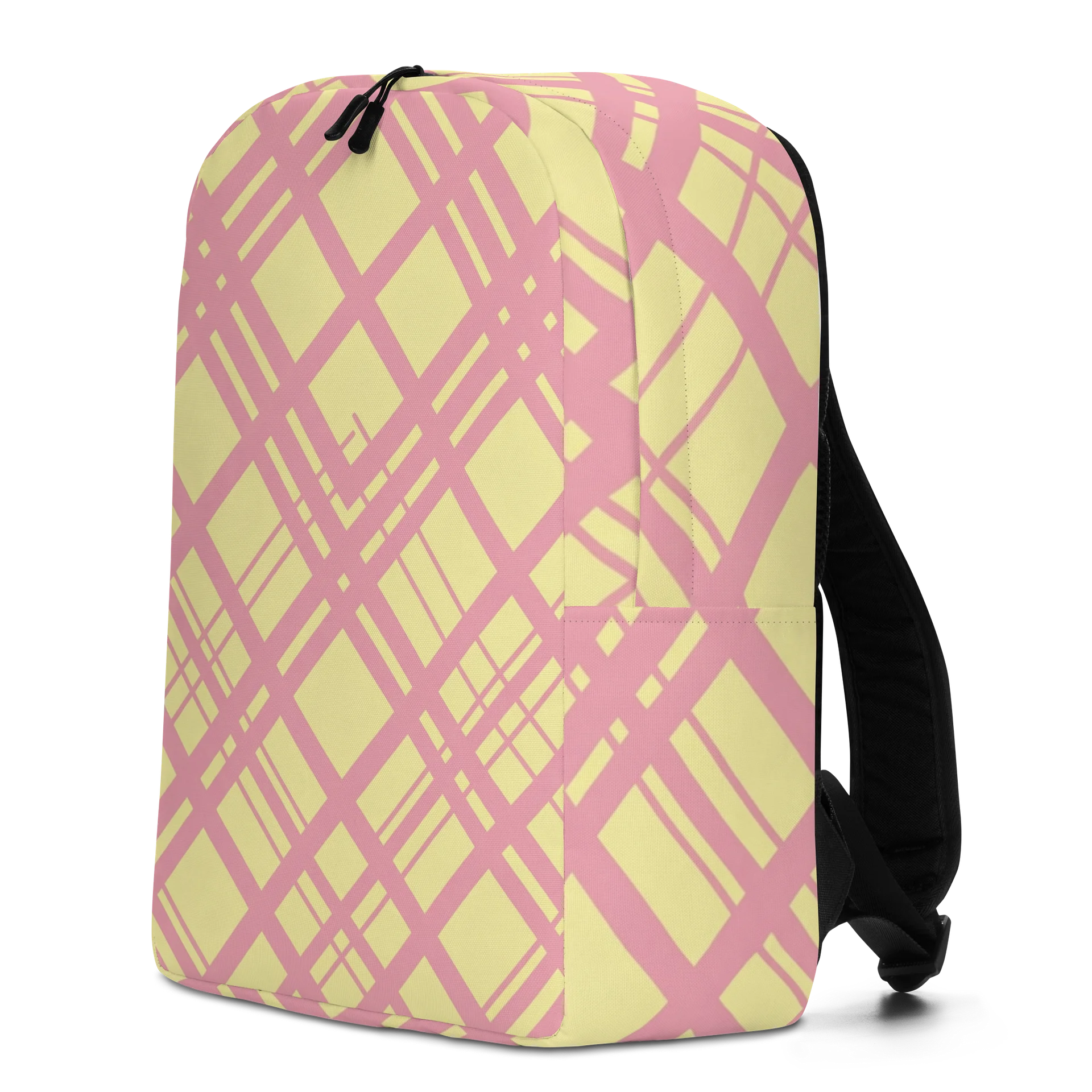 Pink Diamond Geometric Minimalist Backpack product image (2)