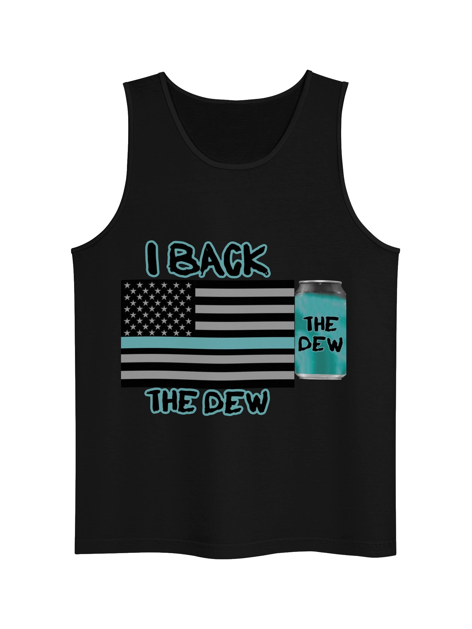 Thin Teal Line Tank product image (2)