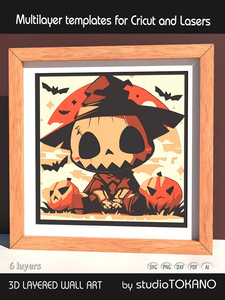 Cute Skeleton Layered Cut File product image (2)