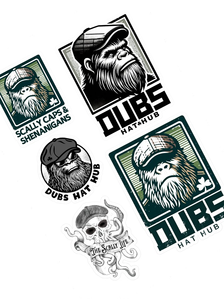 Dubs Hat Hub | Scally Life Sticker Sheet (5-Pack) product image (1)