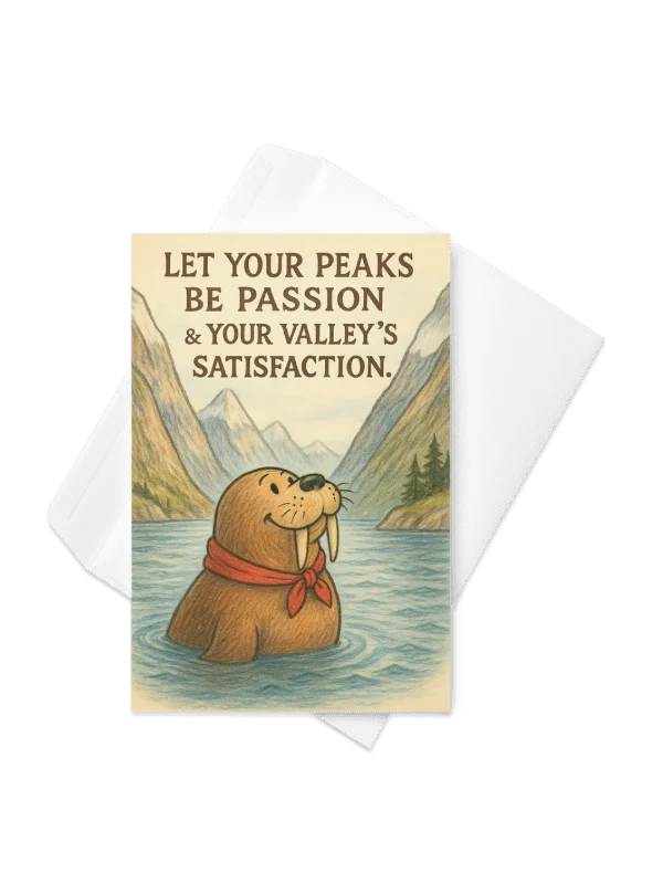 Passion Peaks & Satisfaction Valleys - Card product image (1)
