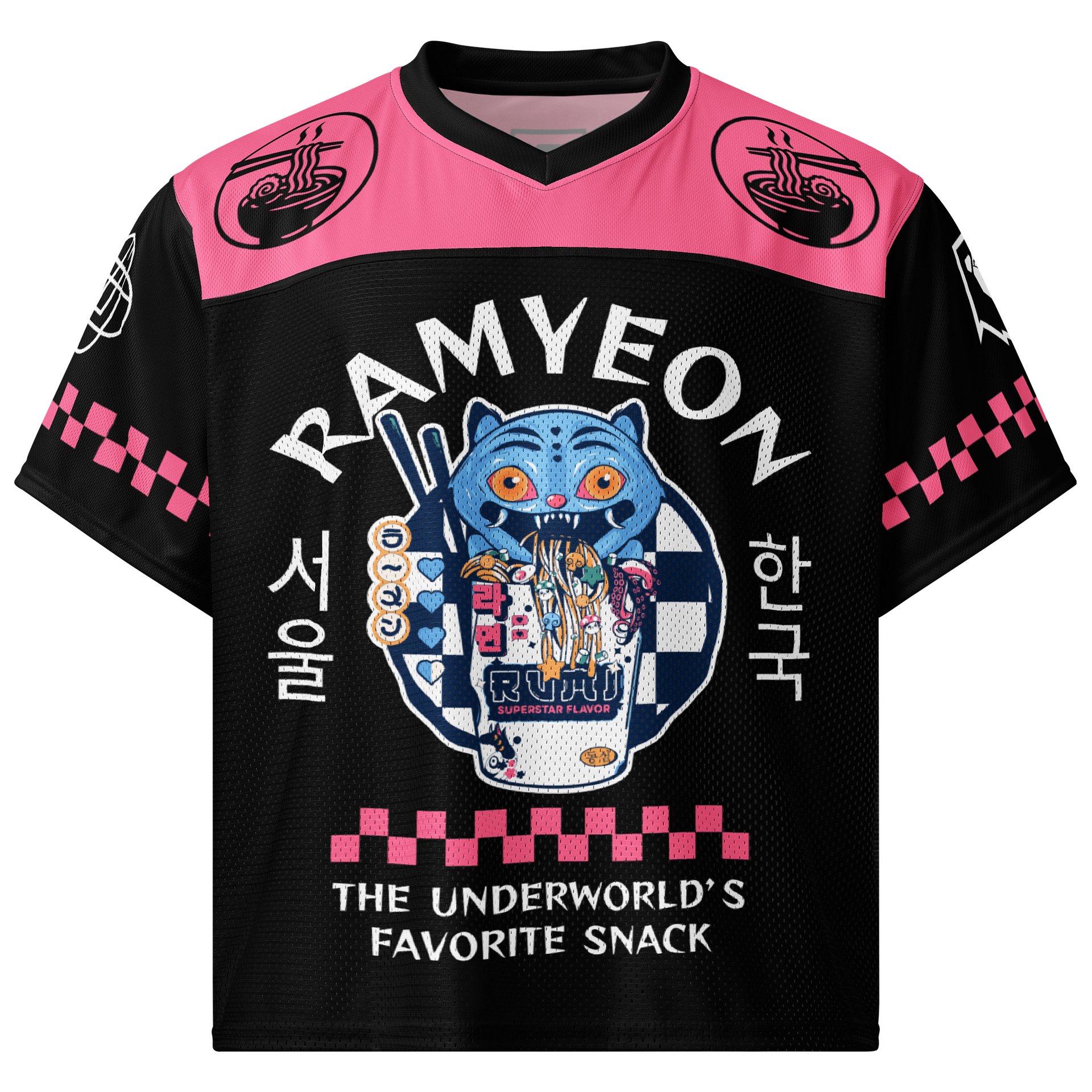 Derpy's Demon Retro Ramyeon Shop Mesh Jersey product image (1)