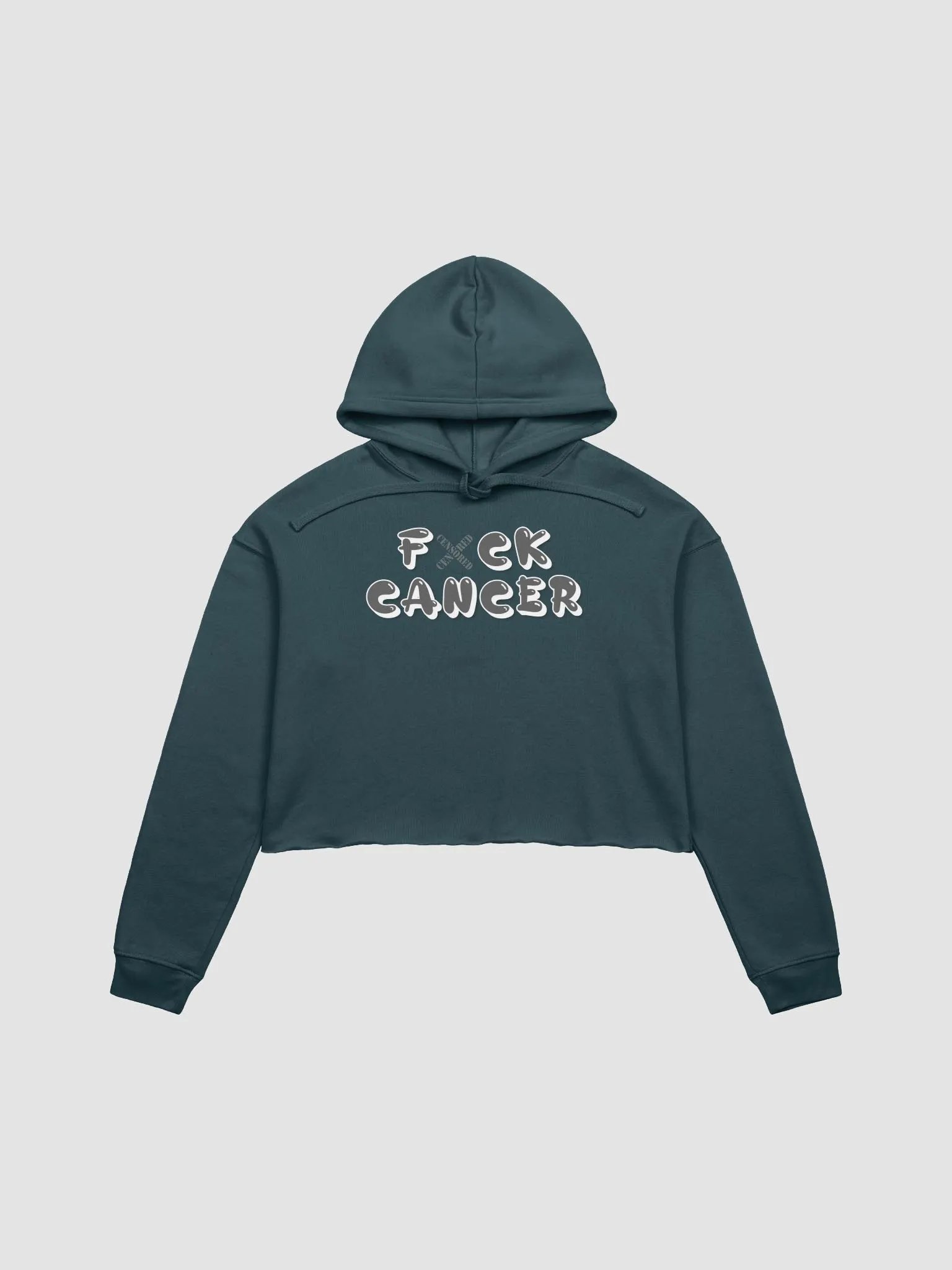 F*CK CANCER Awareness Crop Hoodie product image (1)