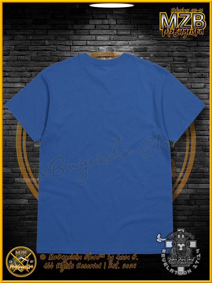 T-Shirt - MzBugeisha™ "Yeshua Jesus Christ King of kings " [V2/royal] Faith Based T-Shirt By Anna H. product image (2)