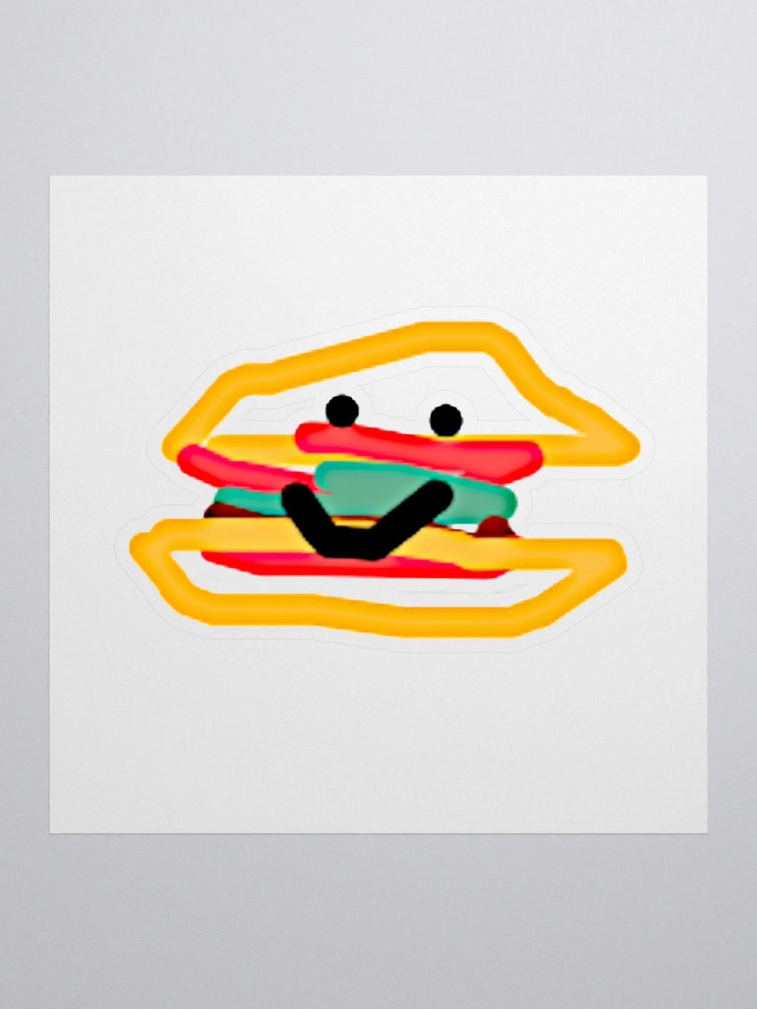 Hamburger Sticker product image (1)