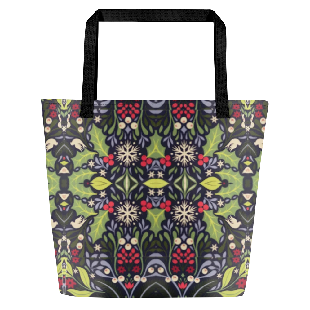 Custom All-Over Print Large Tote Bag with Pocket product image (6)