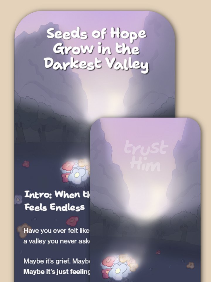 Seeds of Hope Grow in The Darkest Valley (Psalm 23) product image (1)