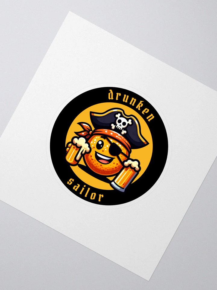 Drunken Sailor Kiss Cut Sticker product image (2)