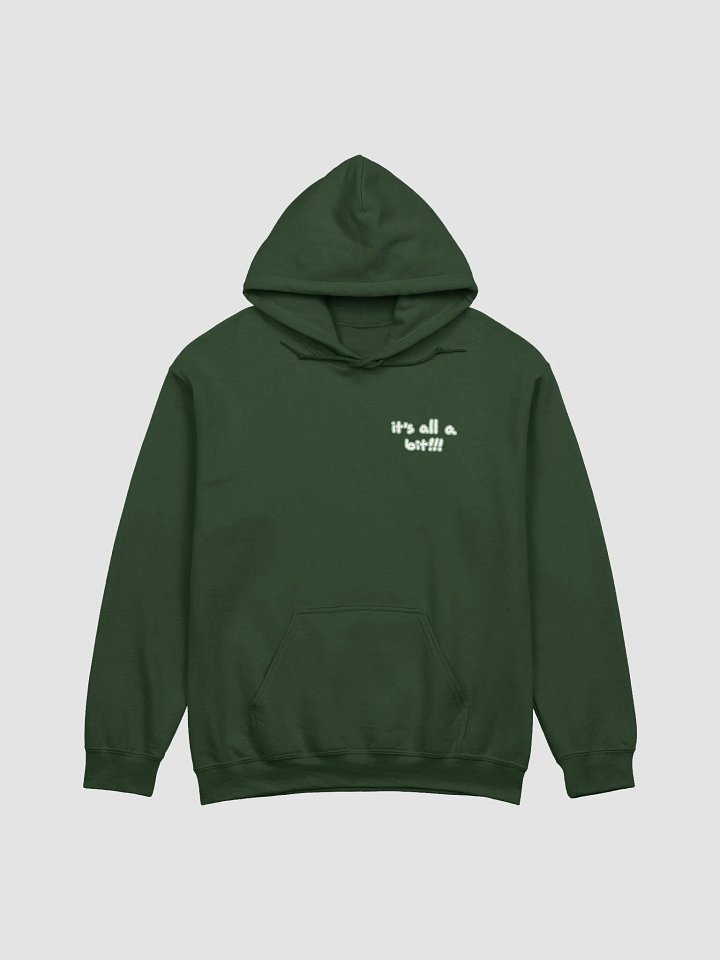 “It’s all a bit!!!” (sm. lined design, #CCE1C4) classic hoodie product image (32)