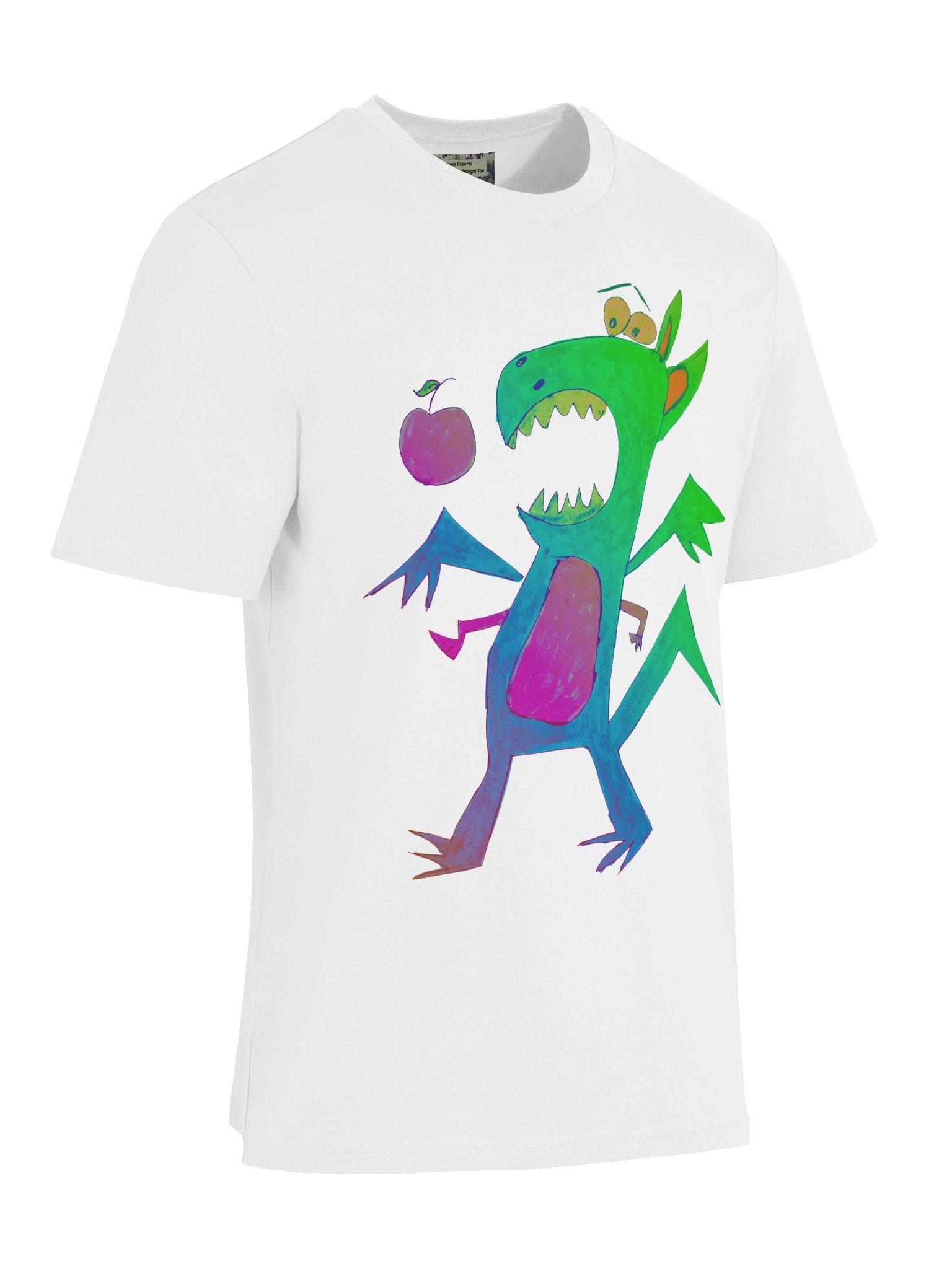 Abstract Apple Dragon Organic Tee product image (9)