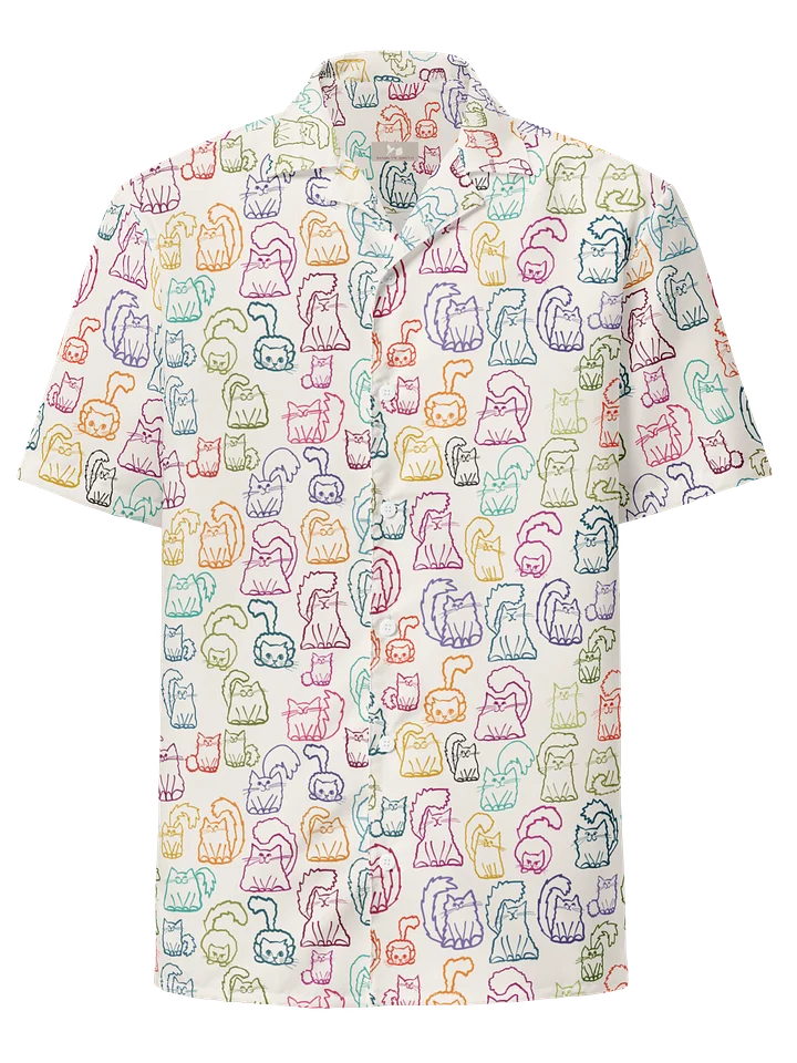 Lots-a-Kitties Oversized Button-Down Shirt product image (1)