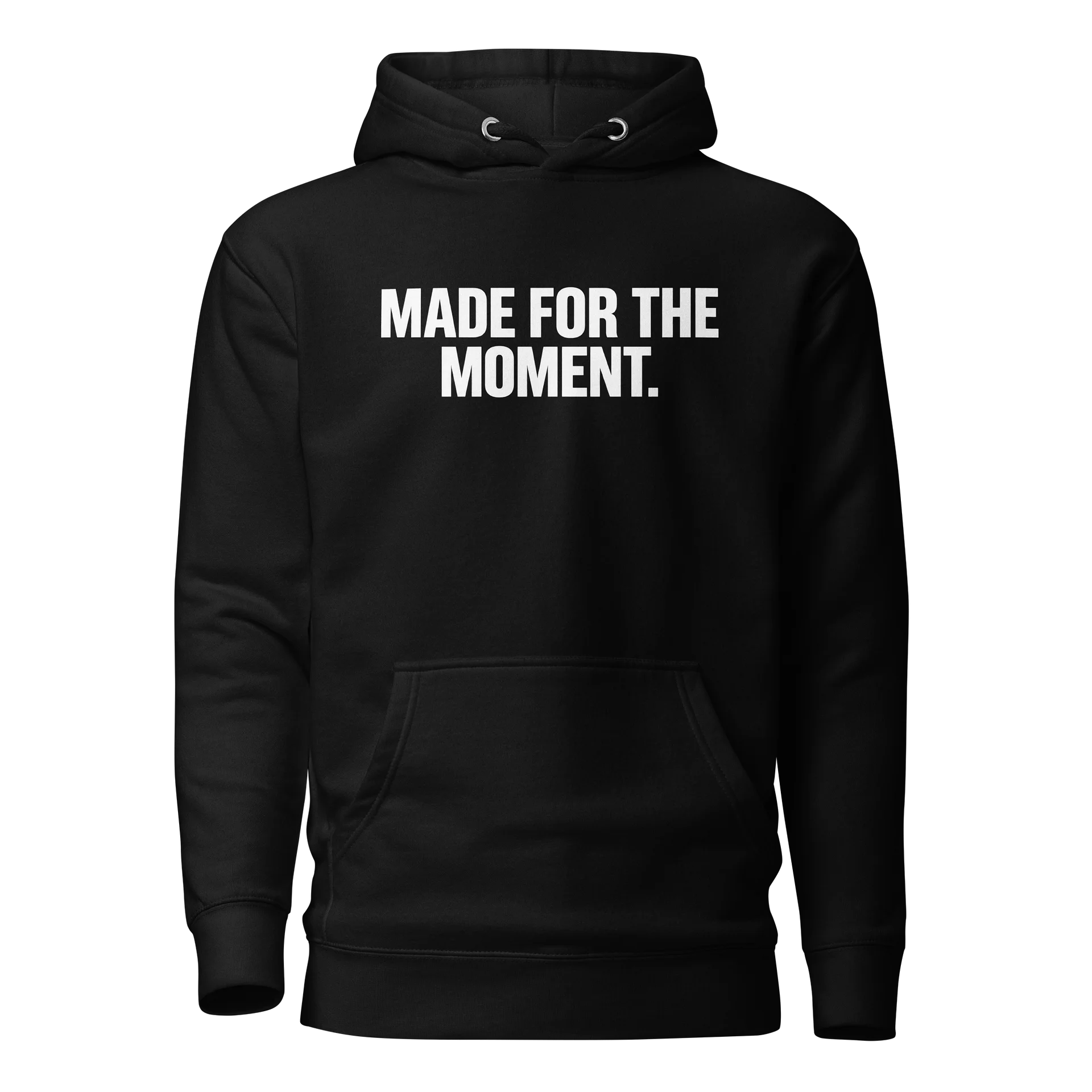 MADE FOR THE MOMENT. - Minimalist White Glow Premium Hoodie product image (1)