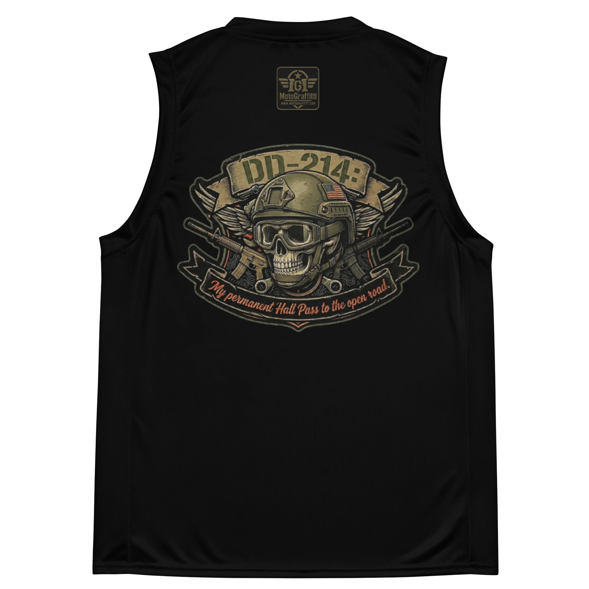 DD214 Black Sleeveless Riding Tee product image (4)