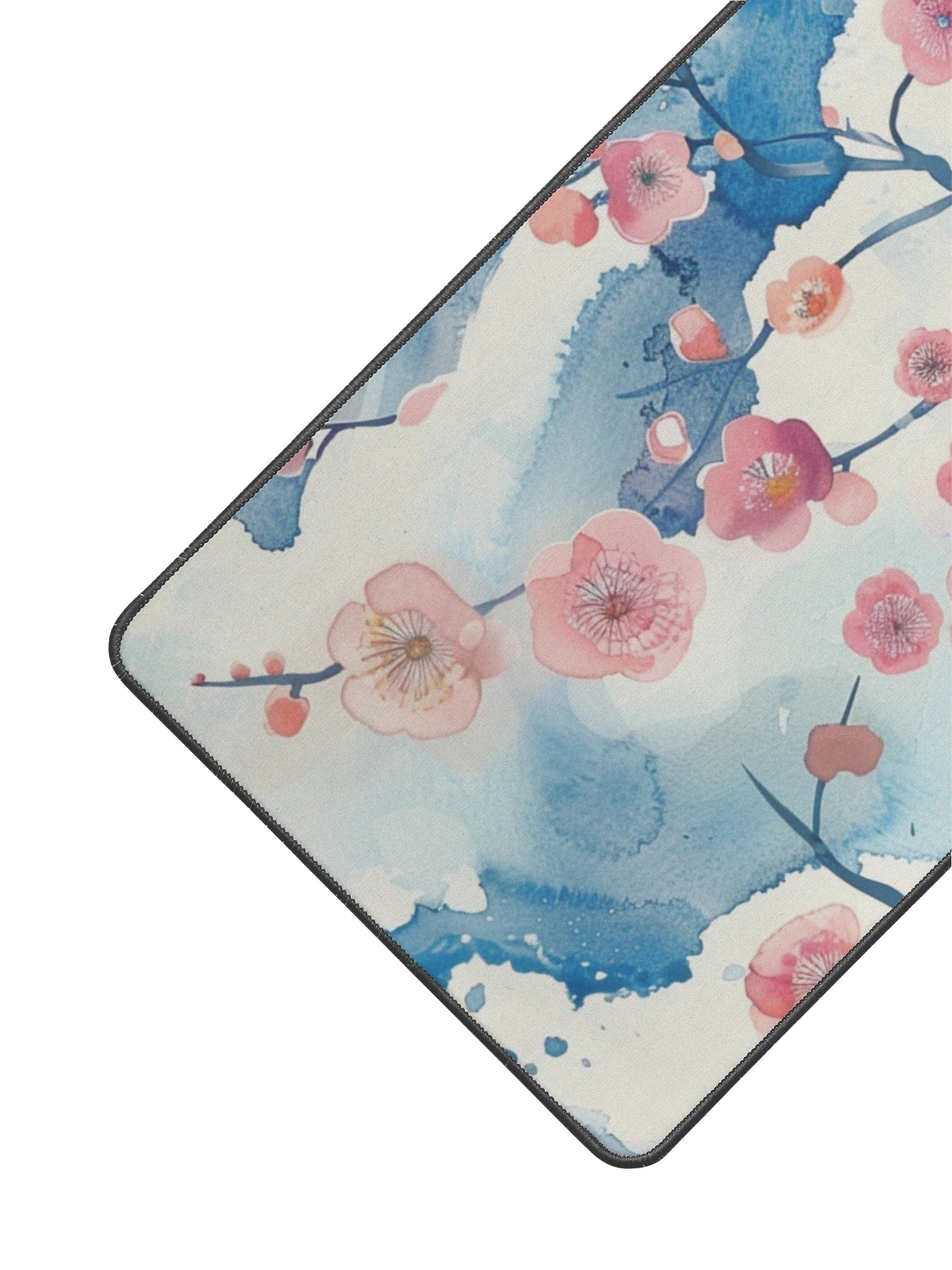 12" x 22" Traditional Japanese Watercolor Desk Mat - Plum Blossom product image (2)