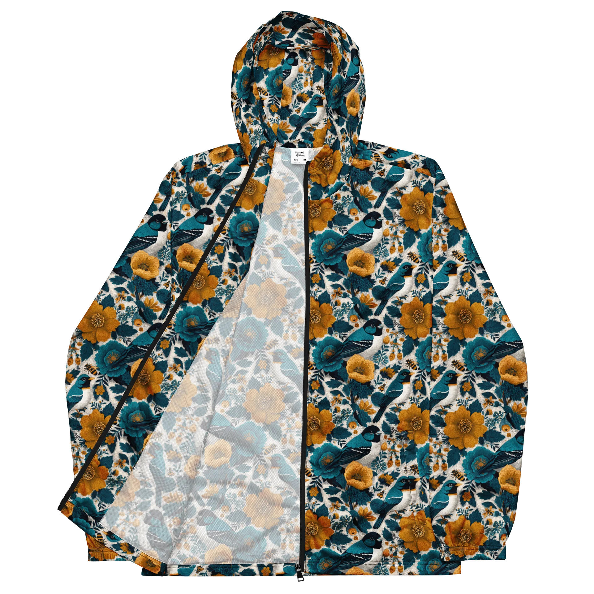 Spring Florals Wanderlust Linocut Windbreaker product image (2)