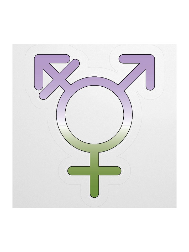 Genderqueer Transgender Symbol Sticker product image (1)