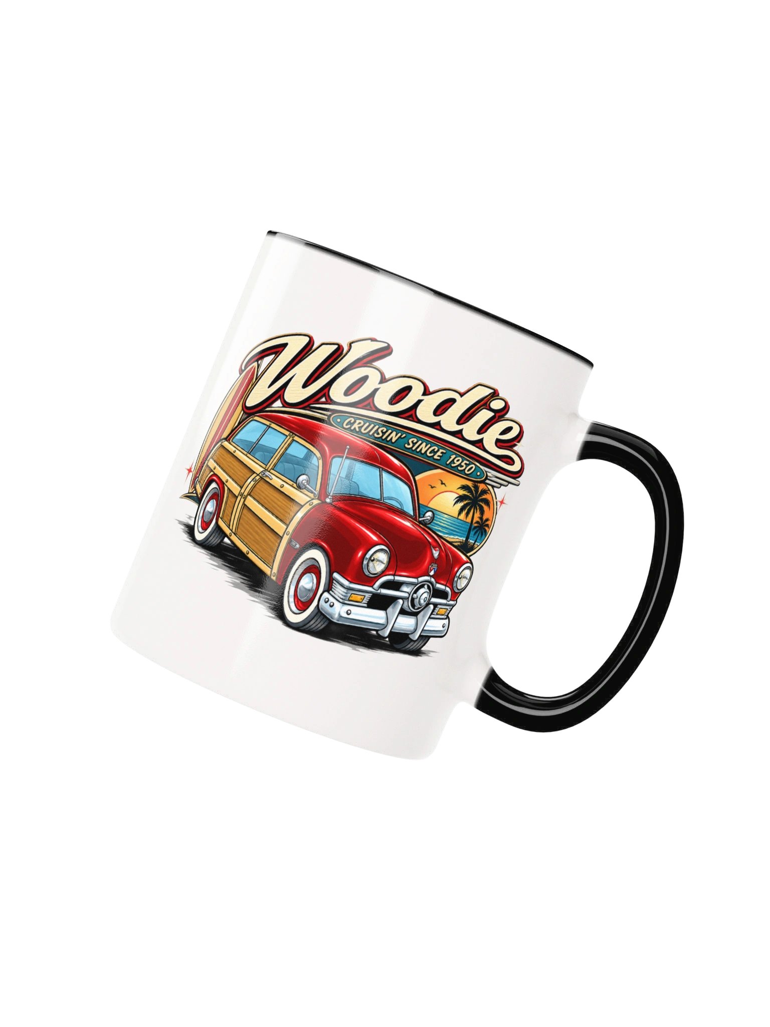 Woody – Cruisin’ Since 1950 Color Accent Mug product image (11)