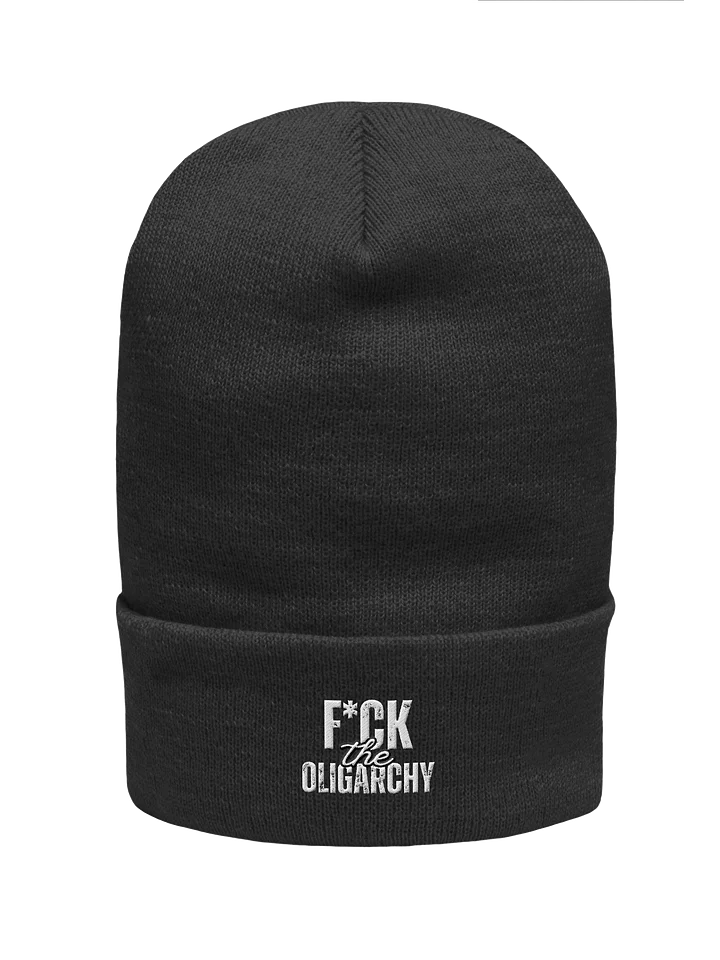 F*ck The Oligarchy Cuffed Beanie product image (1)