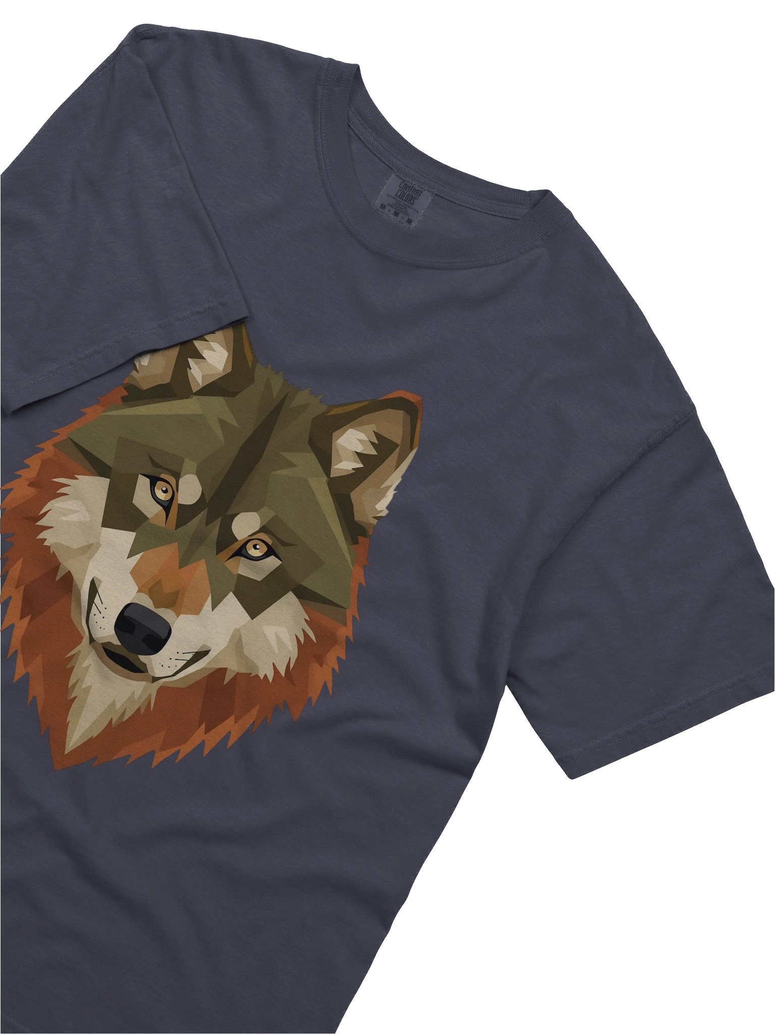 Geometric Wolf Head T-Shirt product image (40)