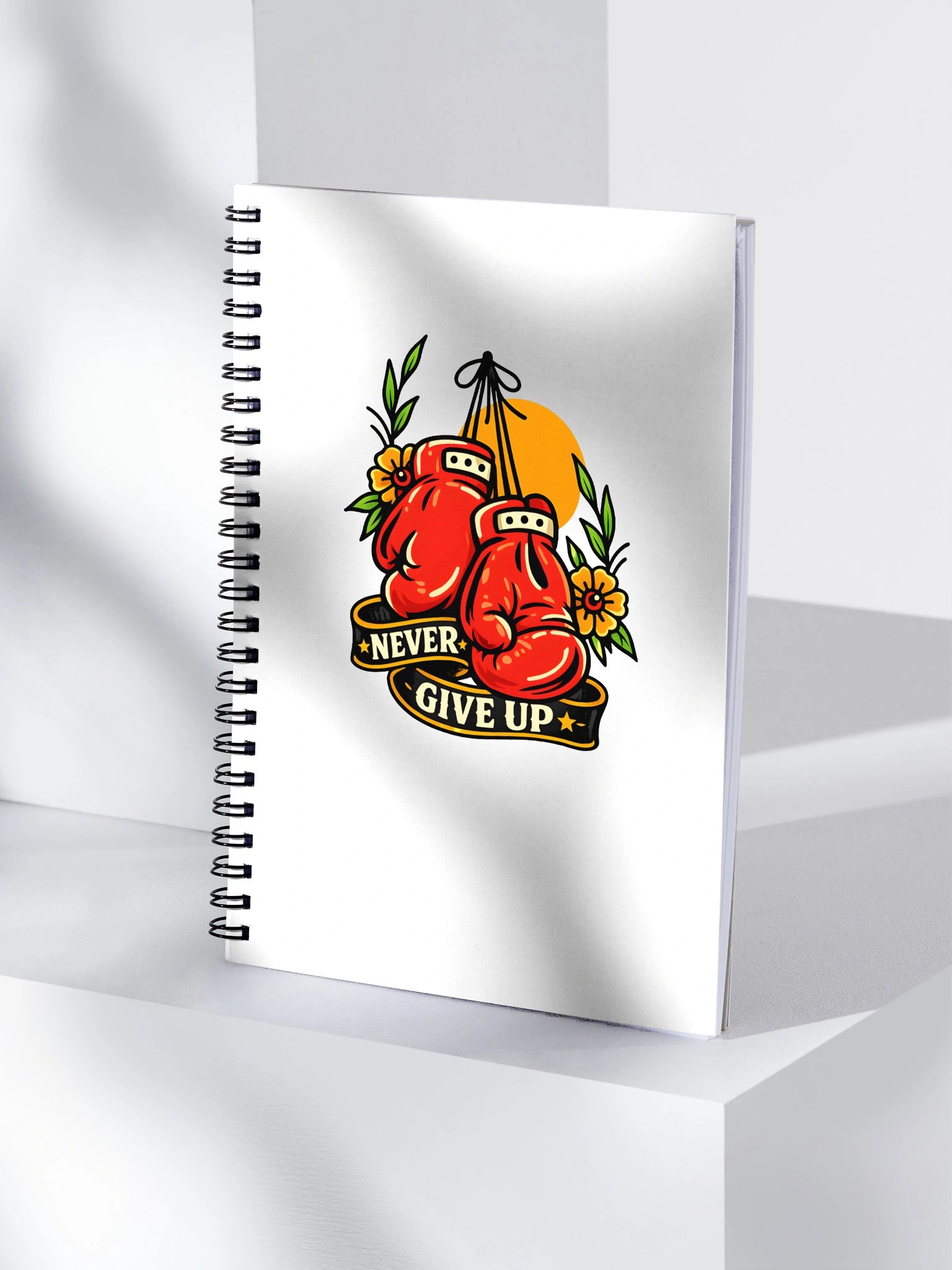 Never Give Up Boxing Gloves Notebook product image (4)