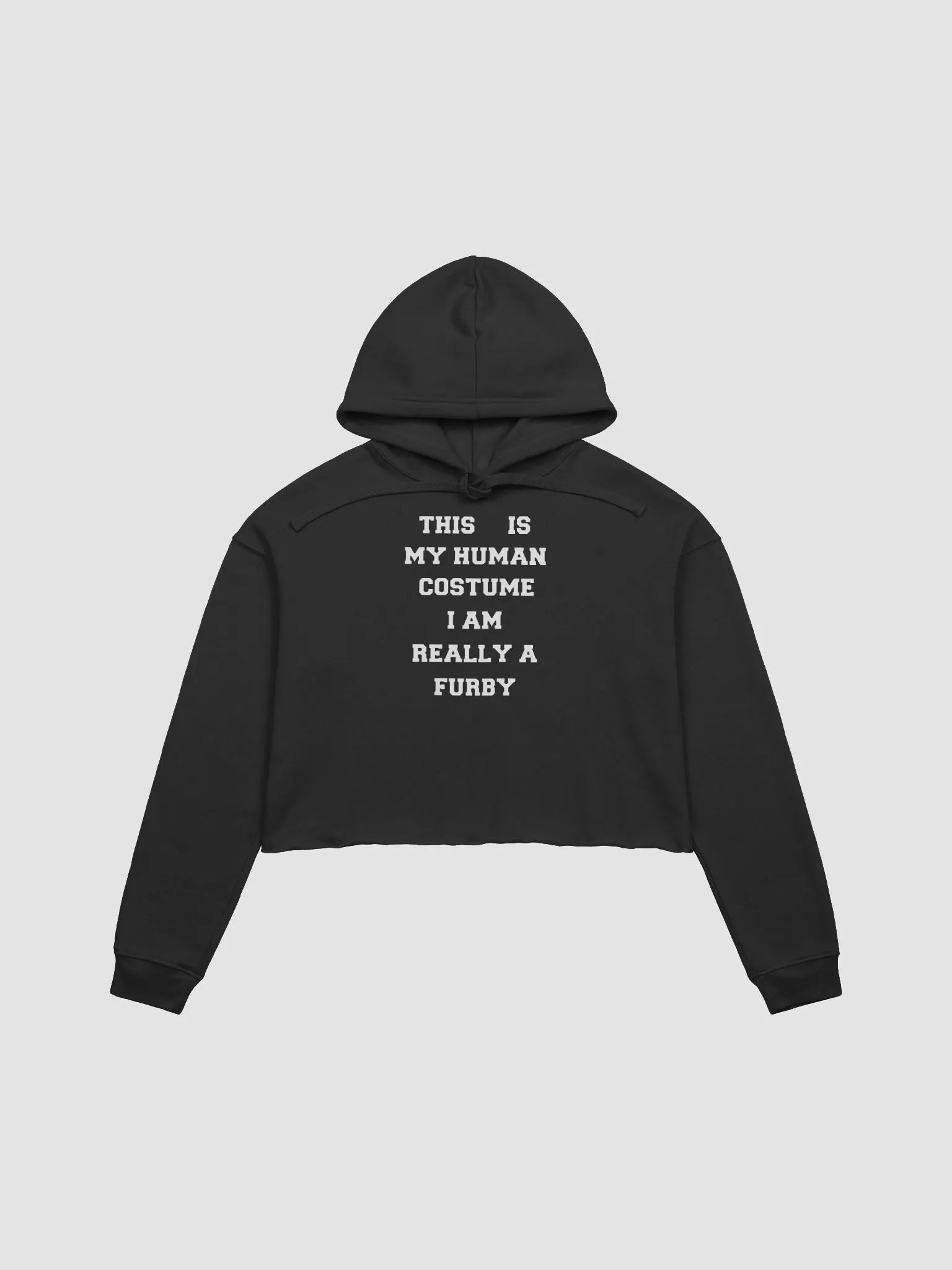 Human costume Furby editon fleece crop hoodie product image (2)