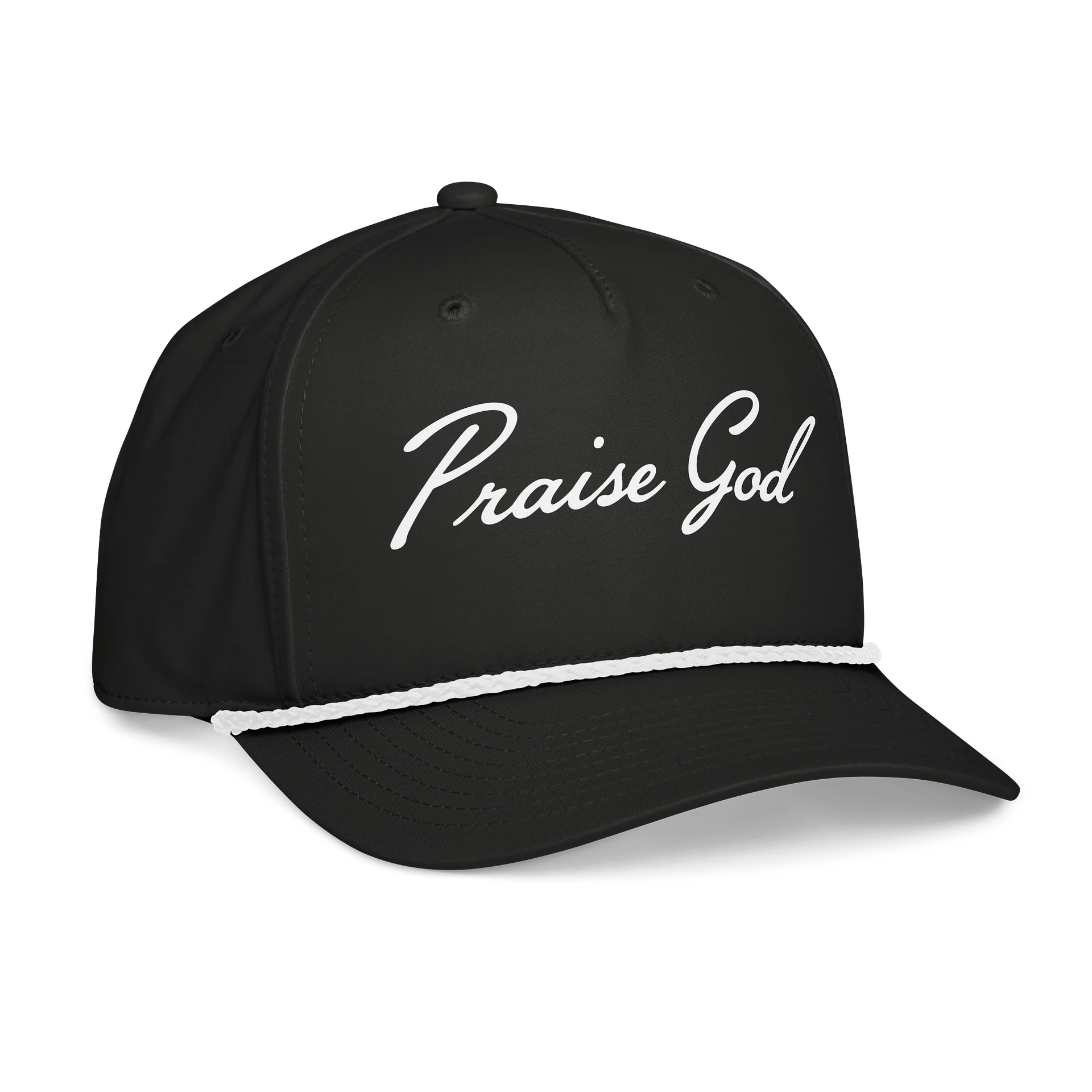 PRAISE GOD ESSENTIAL GOLF ROPE HAT - BLACK product image (4)