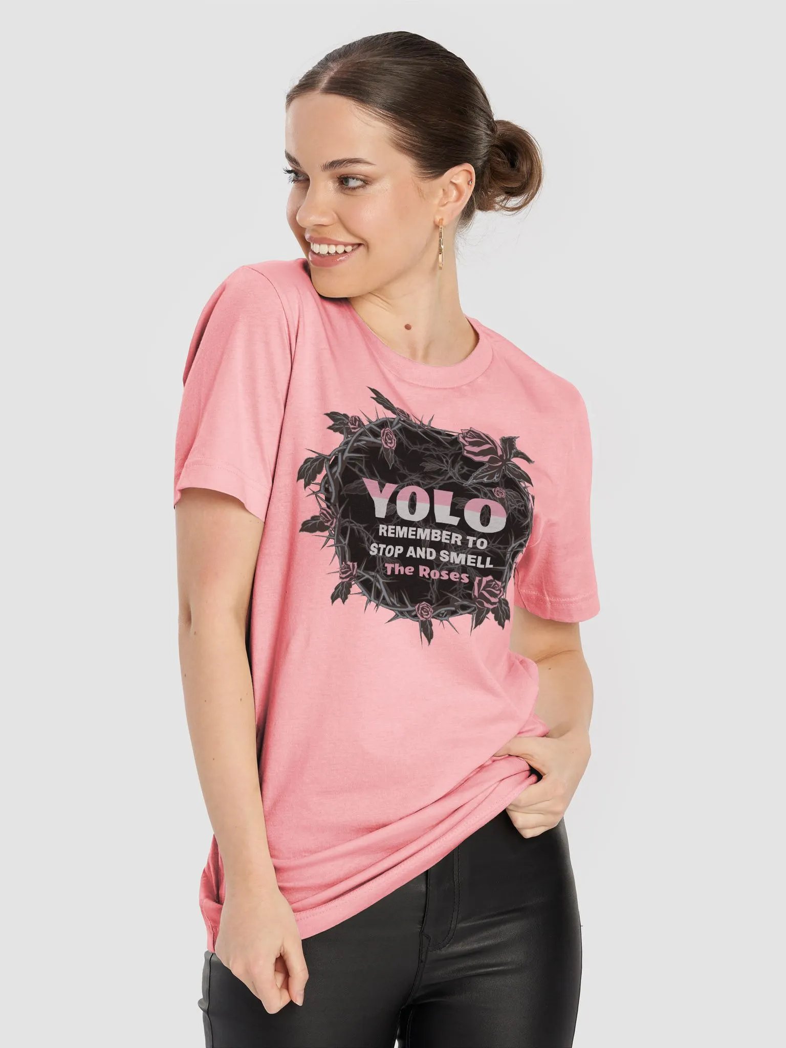 YOLO Rose Premium T-shirt product image (8)