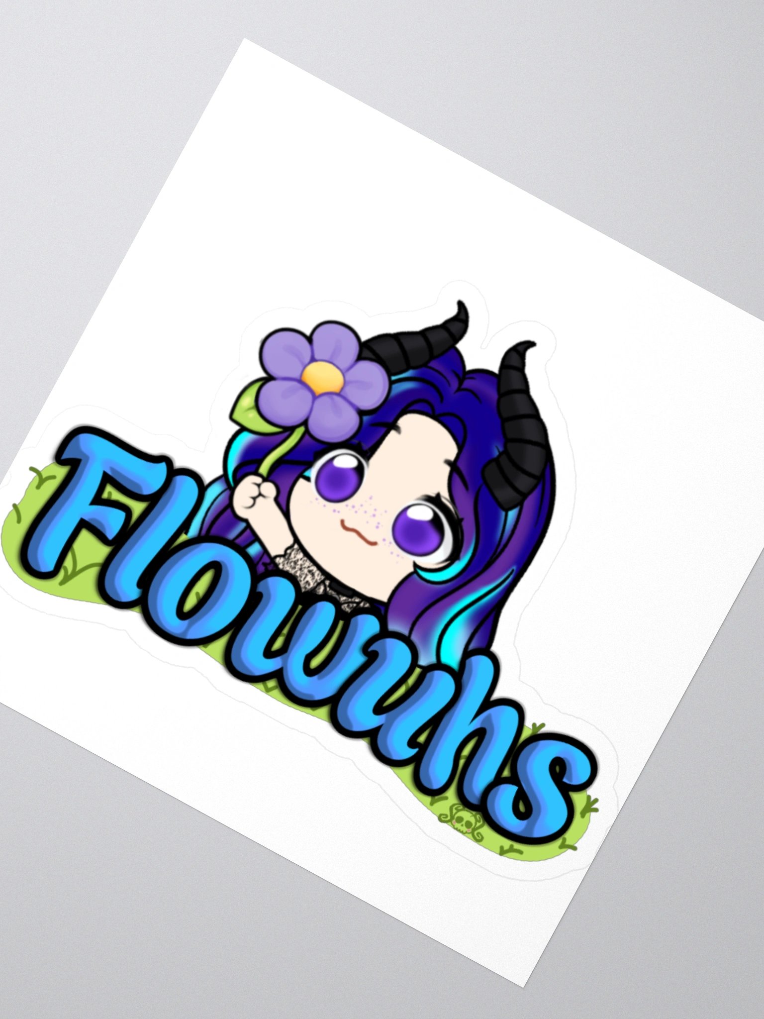 Skullie Flowuh Sticker product image (2)