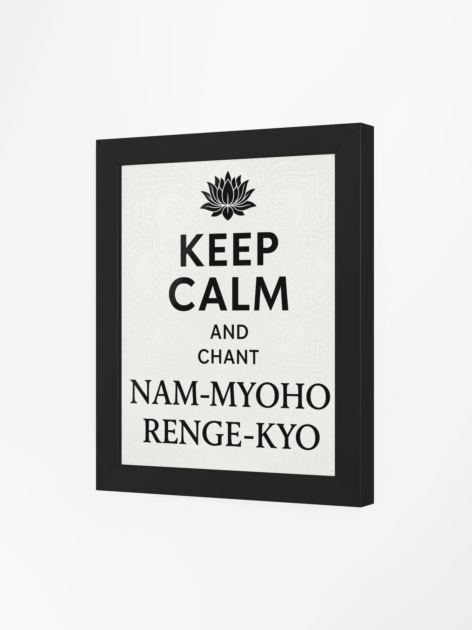 Lotus Chant Framed Matte Poster product image (3)
