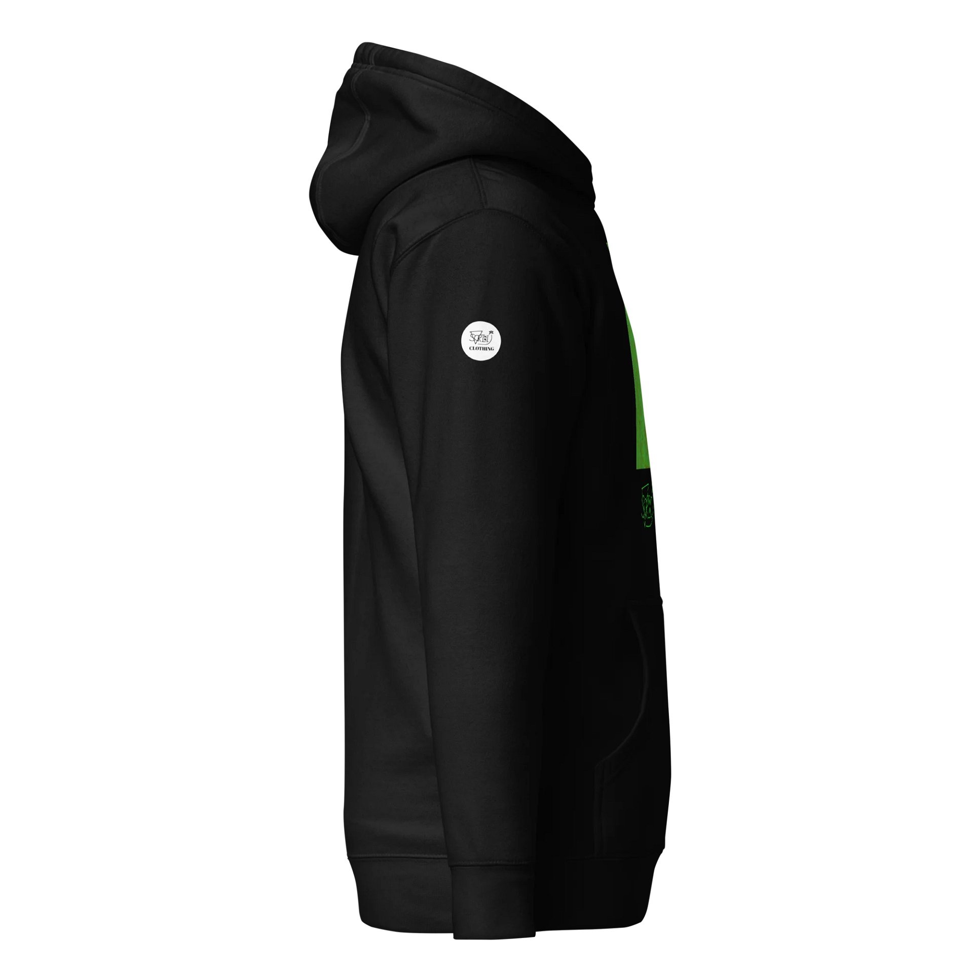 Black/Green Virgin Mary Hoodie product image (2)