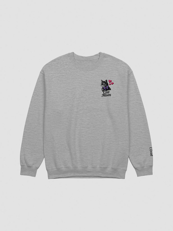 CAT MOM / SWEATSHIRT WITH PERSONALIZED NAME / EMBROIDERED product image (2)