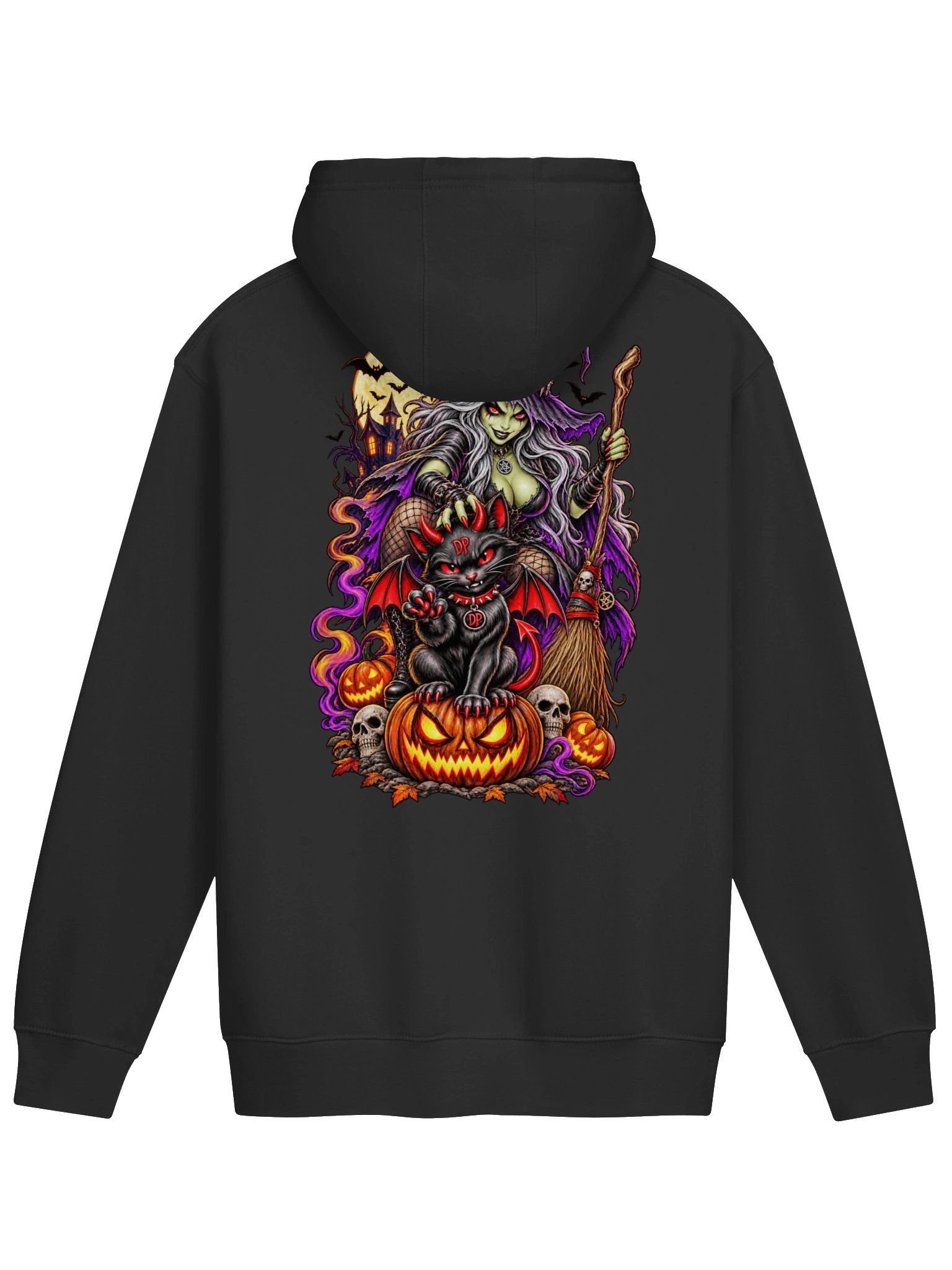 Scratch Witch Happy Halloween Premium Pullover Hoodie product image (11)
