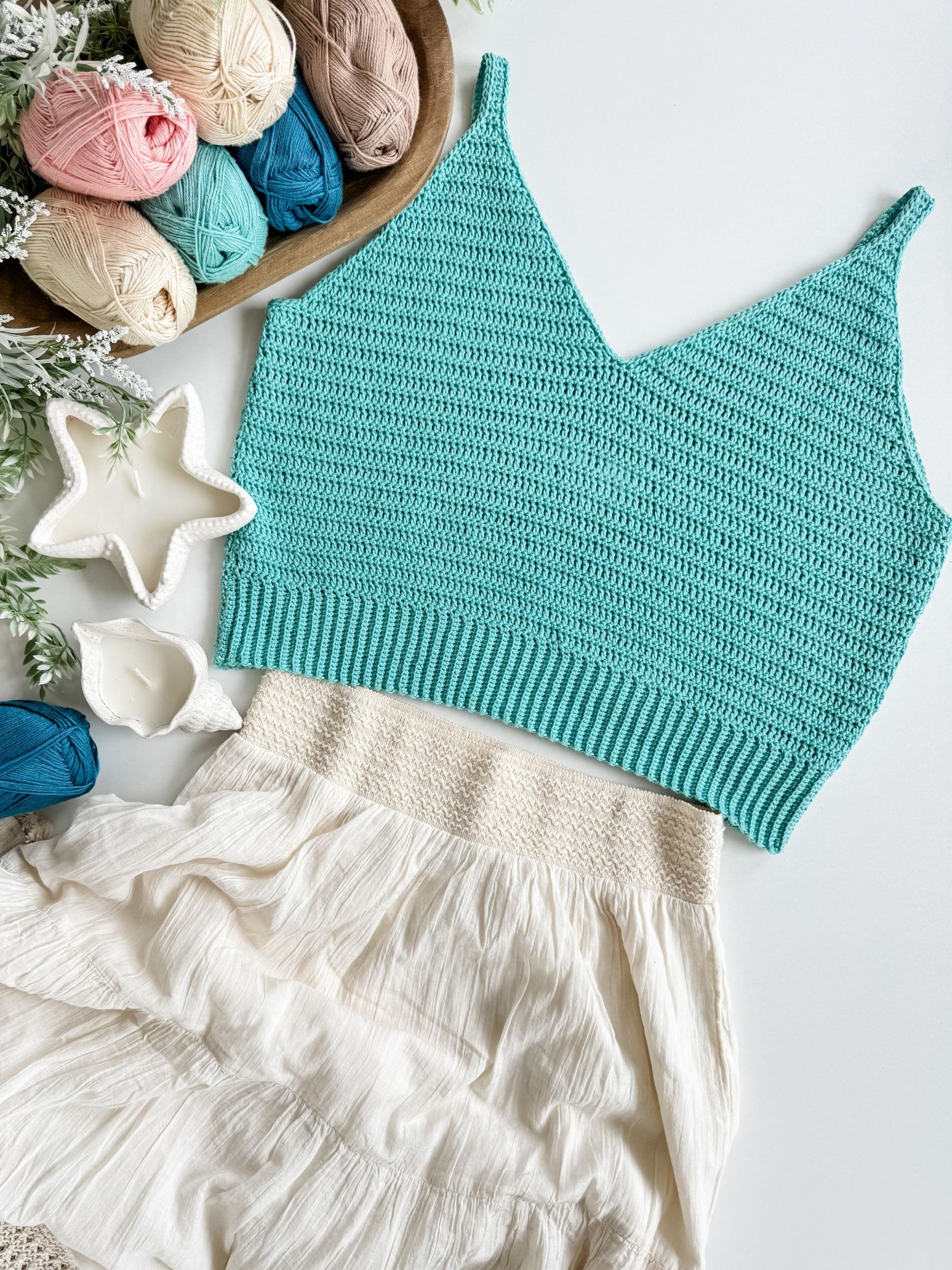 Caribbean Tide Tank Top Crochet Pattern product image (2)