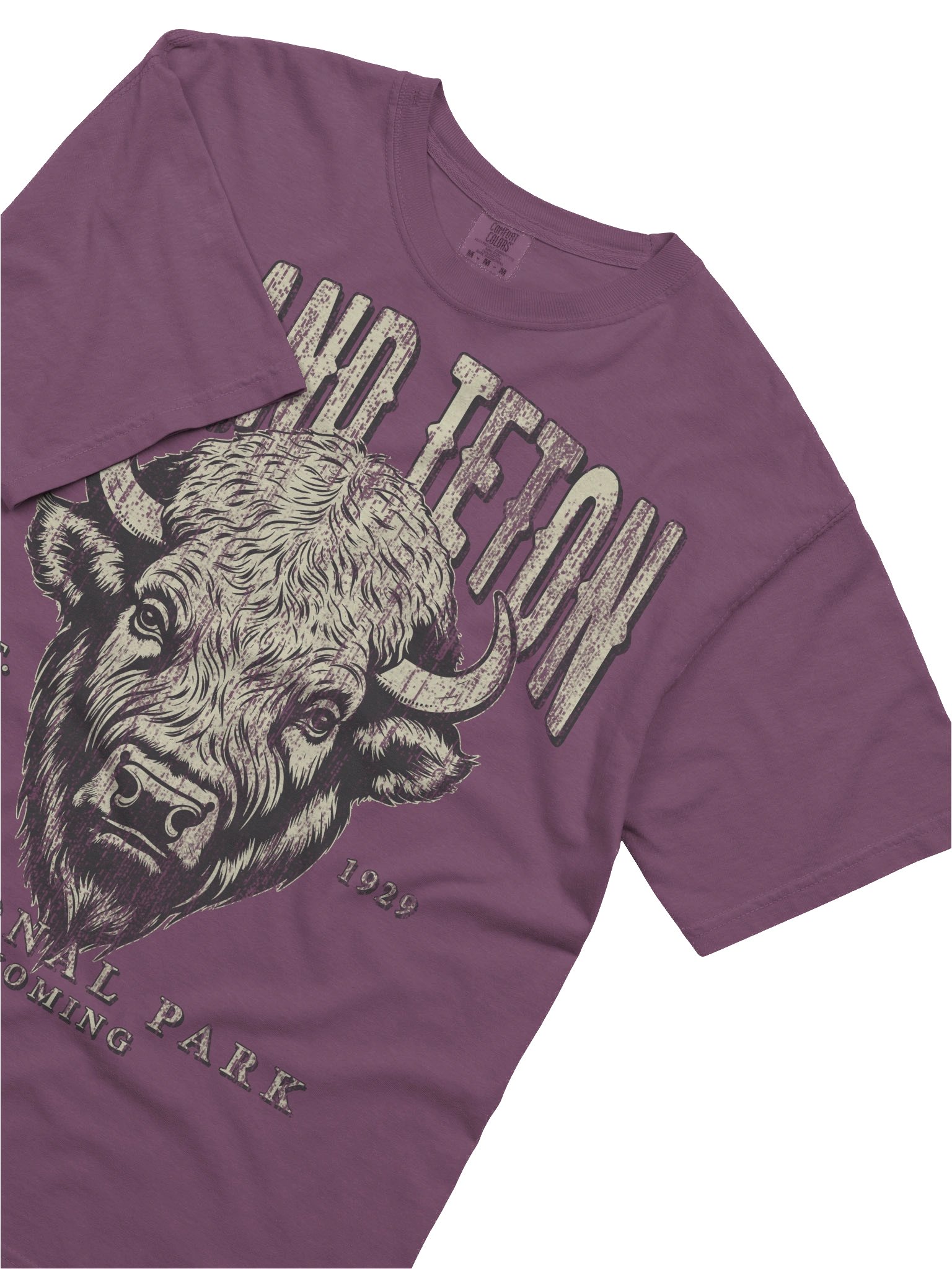 Grand Teton National Park Shirt – Vintage Bison Graphic Tee Wyoming product image (5)