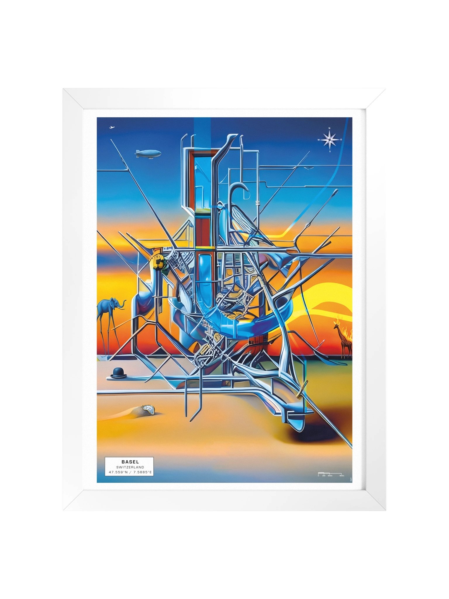 MEZZANINE — Framed Poser weiss product image (2)
