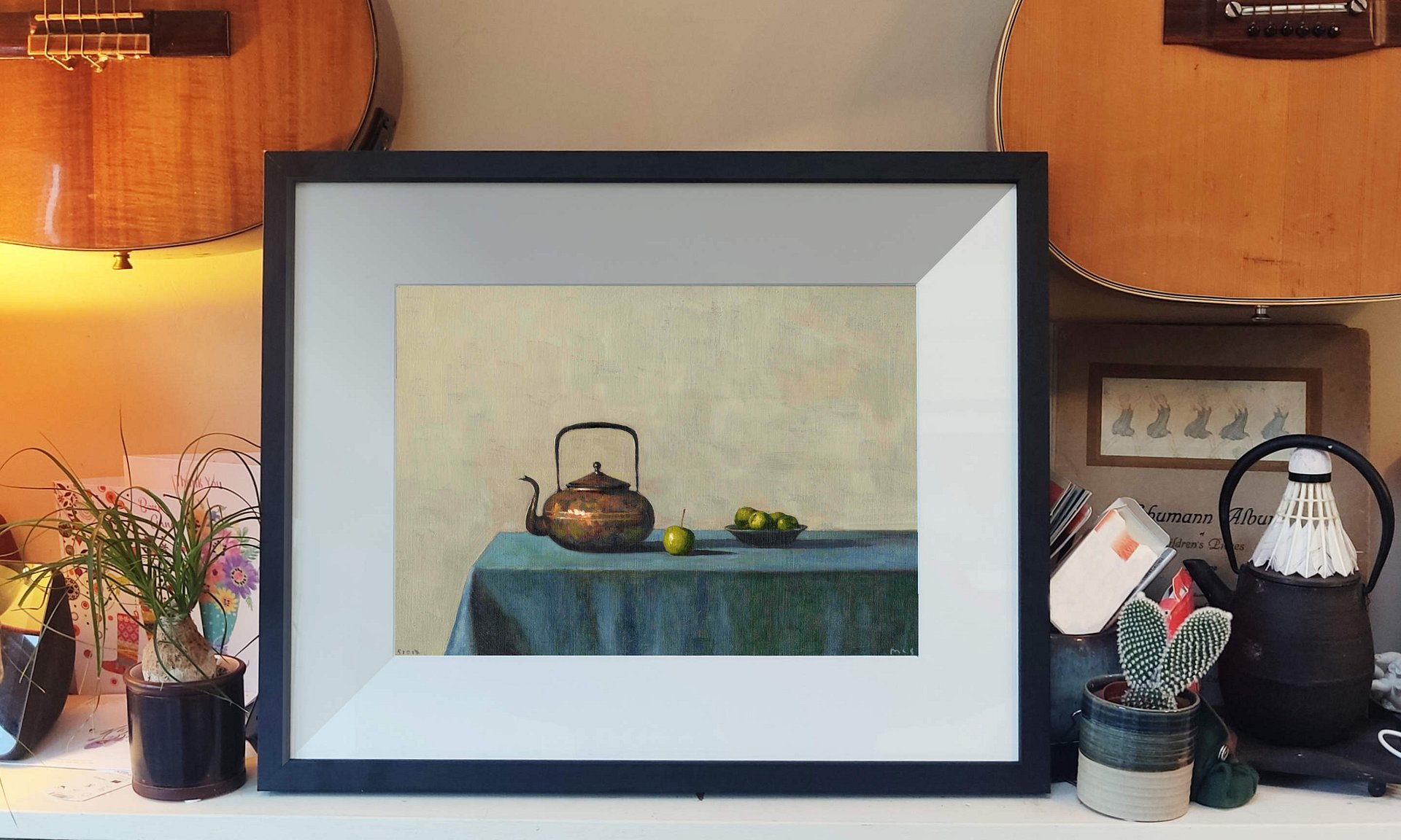 251017 Copper Kettle and Apples Original Oils Study product image (2)