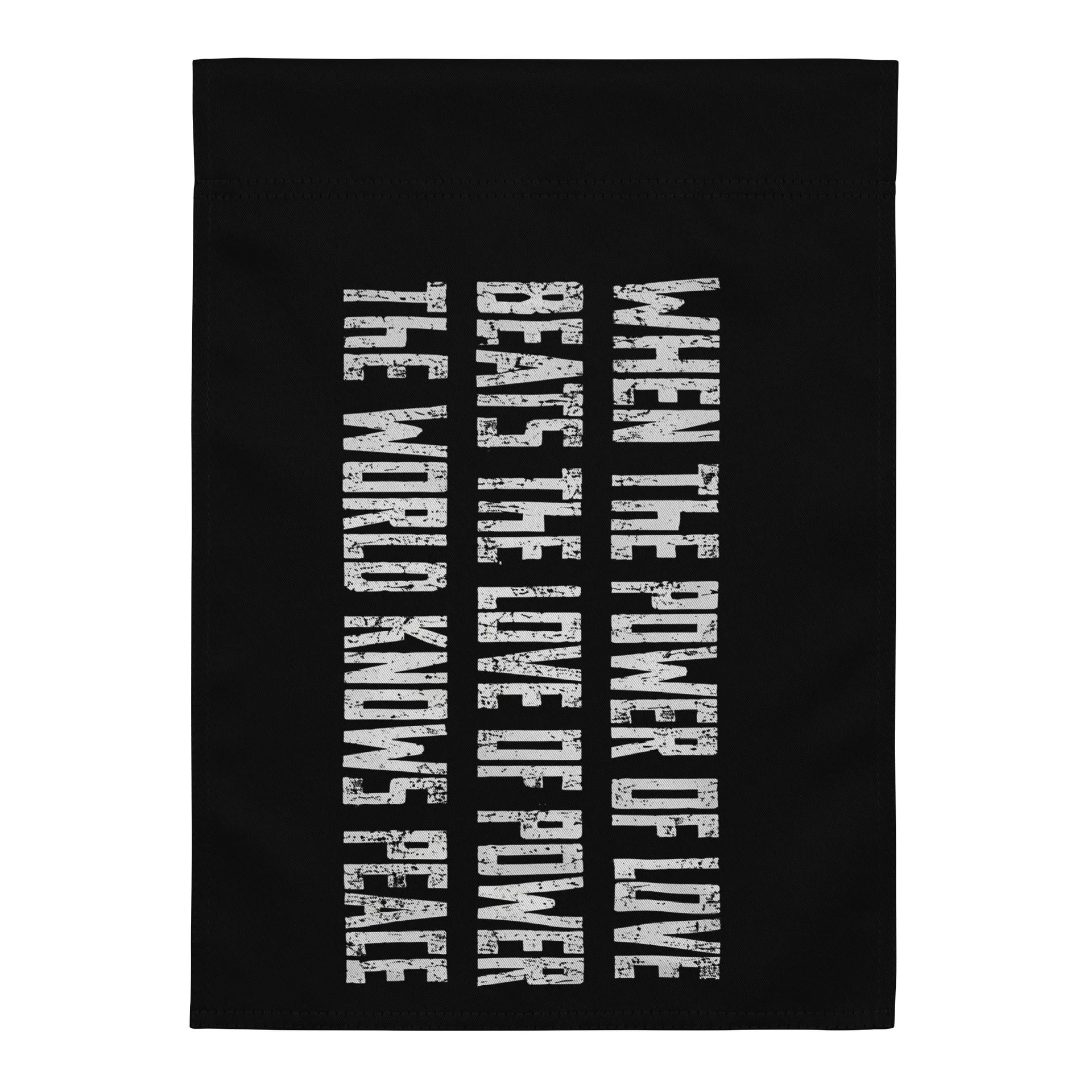 When The Power Of Love Beats The Love Of Power Flag product image (2)