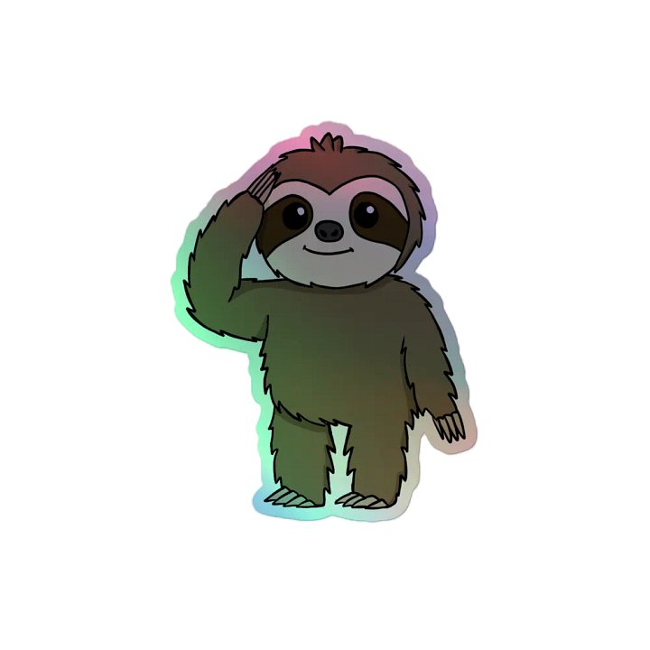 Holographic Sticker Sheet - Salute product image (2)