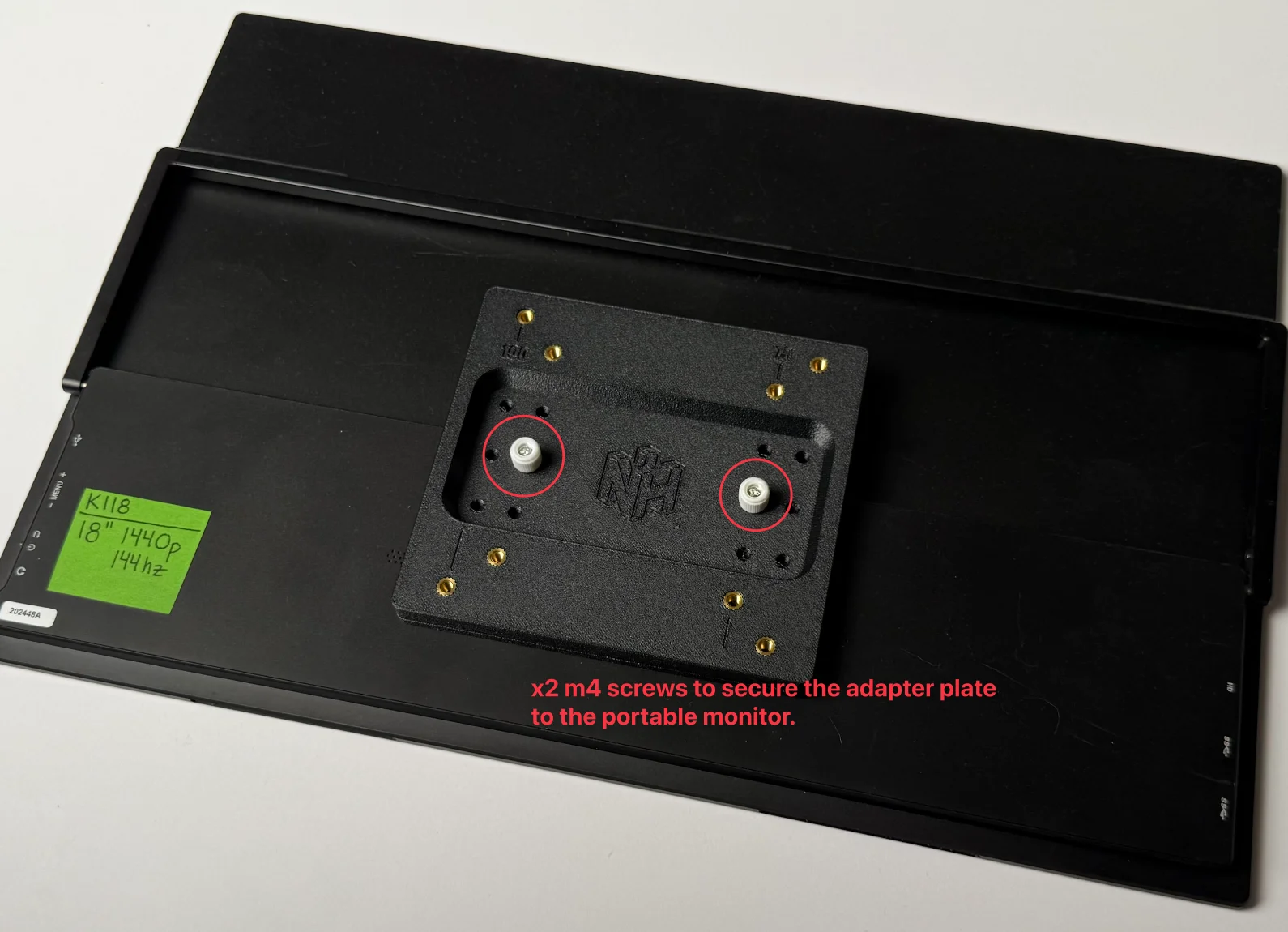 Portable Monitor 2 to 4 VESA Screw Adapter (2025) product image (7)