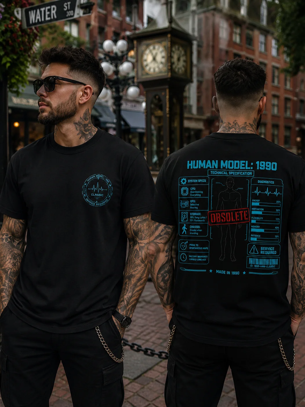 Human Model: 1990™ | Obsolete Since Birth | Funny Millennial Graphic Tee product image (3)
