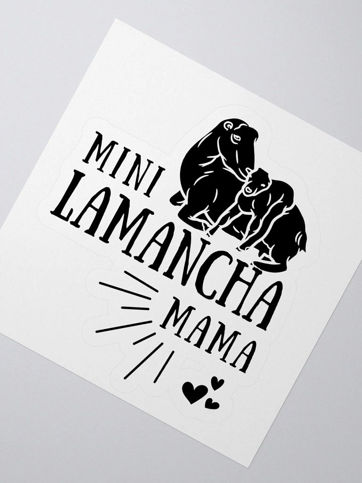 Mini Lamancha Mama KISS Cut Stickers product image (4)