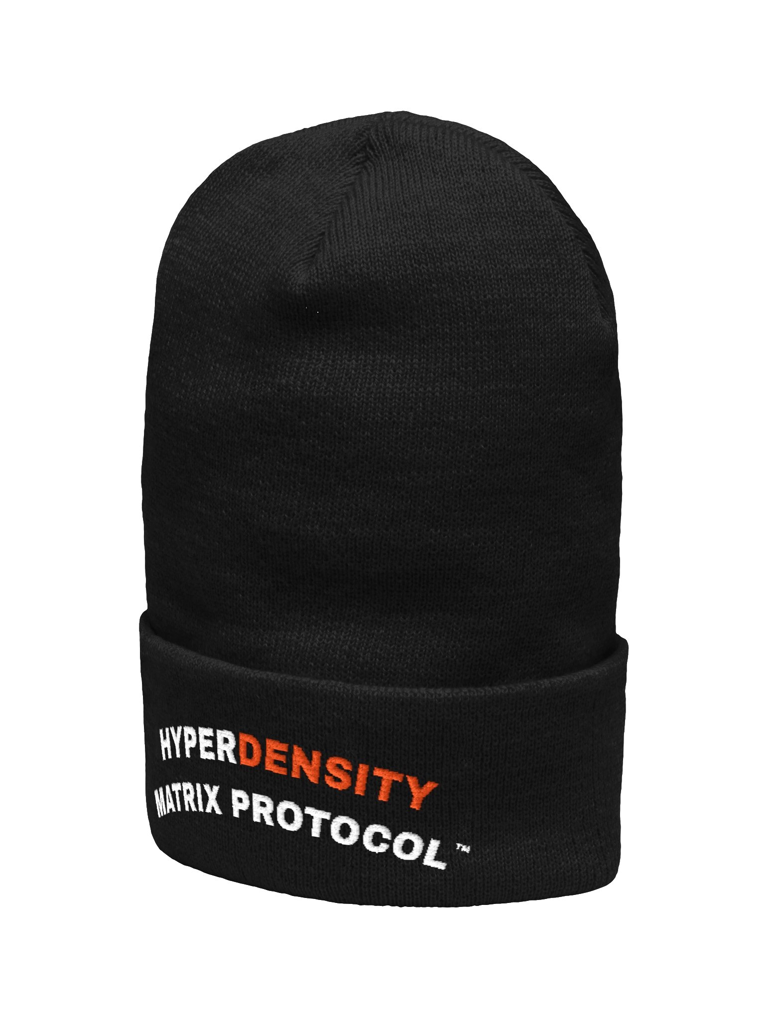 Hyperdensity Matrix Protocol™ Arched Logo Cuffed Beanie (Orange) product image (2)