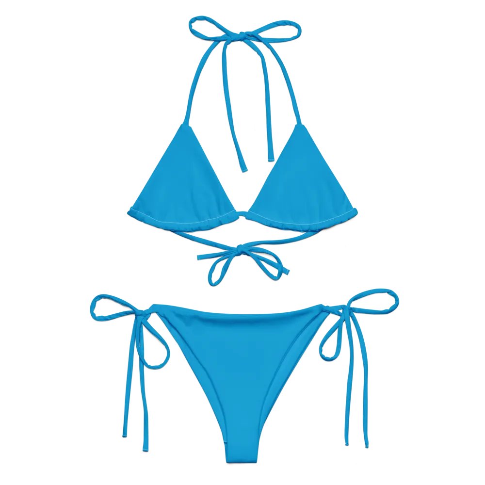 Coral Blue String Bikini Set product image (4)