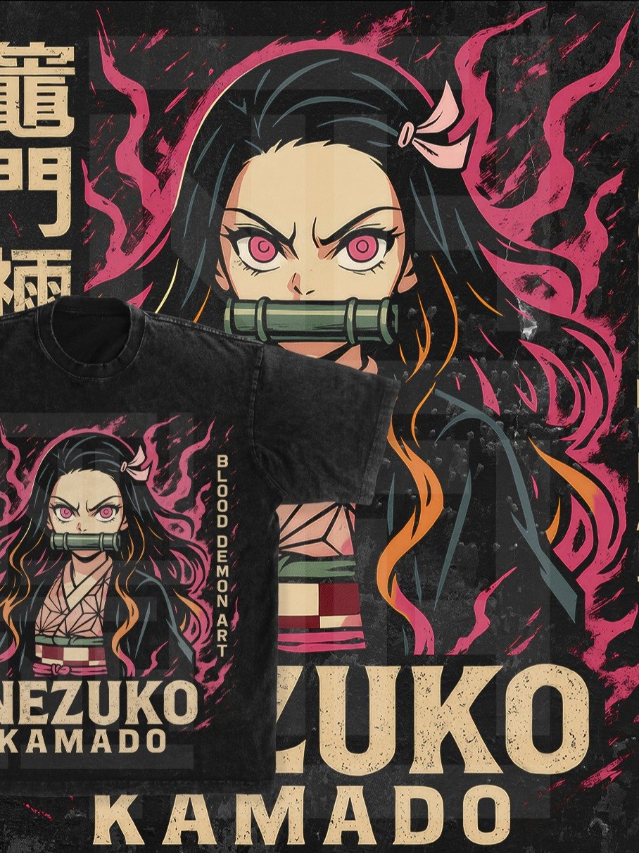 9-Piece Hybrid Streetwear Demon Slayer PNGs product image (8)