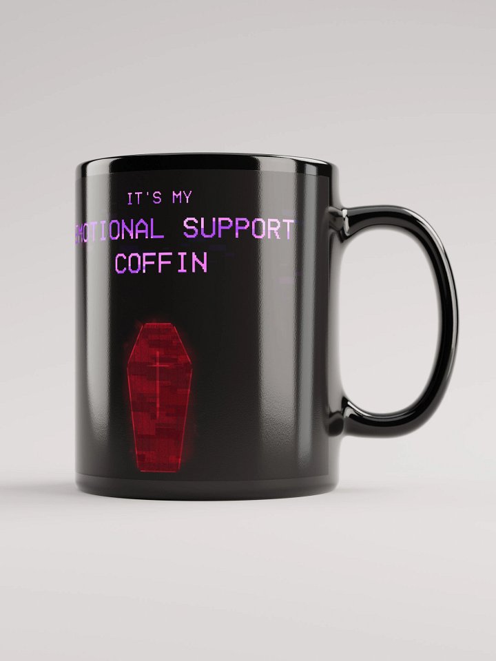 Emotional Support Coffin Mug (Right Handed) product image (1)