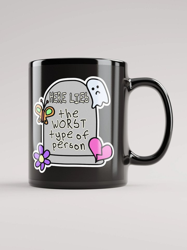 "Worst Type of Person" Black Mug product image (1)